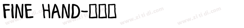 Fine hand字体转换
